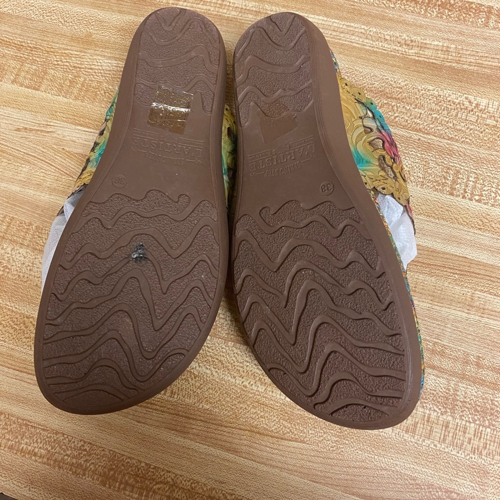 L'ATISTE Women's Spring Step Solange Handpainted Leather Sandala Sandles - Picture 6 of 6